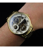 EARNSHAW Longitude Automatic Skeleton Dual Time Multifunction Watch for Men ES-8006-22