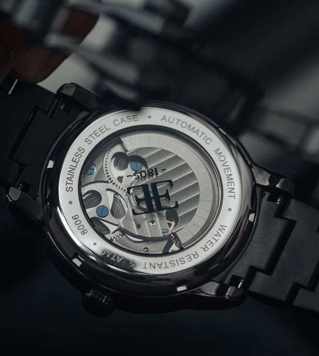 EARNSHAW Longitude Skeleton Automatic Multifunction Watch for Men ES - 8006-55 - KRISHNA WATCH COMPANY