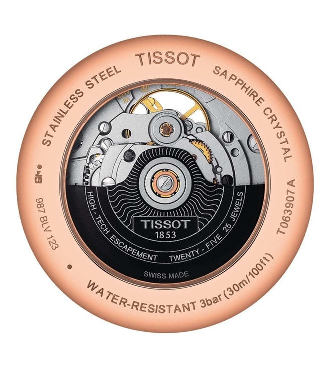 TISSOT TRADITION POWERMATIC 80 OPEN HEART T0639073603800 - KRISHNA WATCH COMPANY