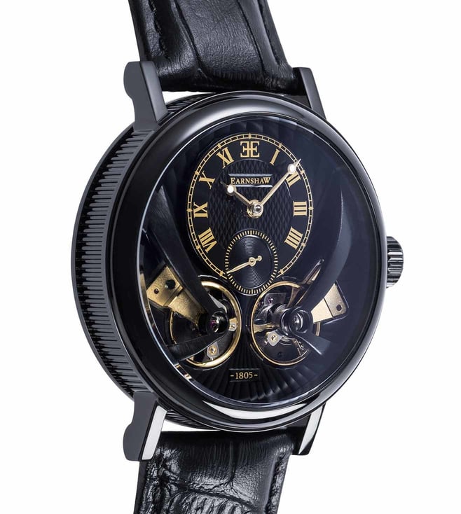 EARNSHAW Beaufort Anatolia Mech Automatic Open Heart Skeleton Watch for Men ES-8059-04 - KRISHNA WATCH COMPANY