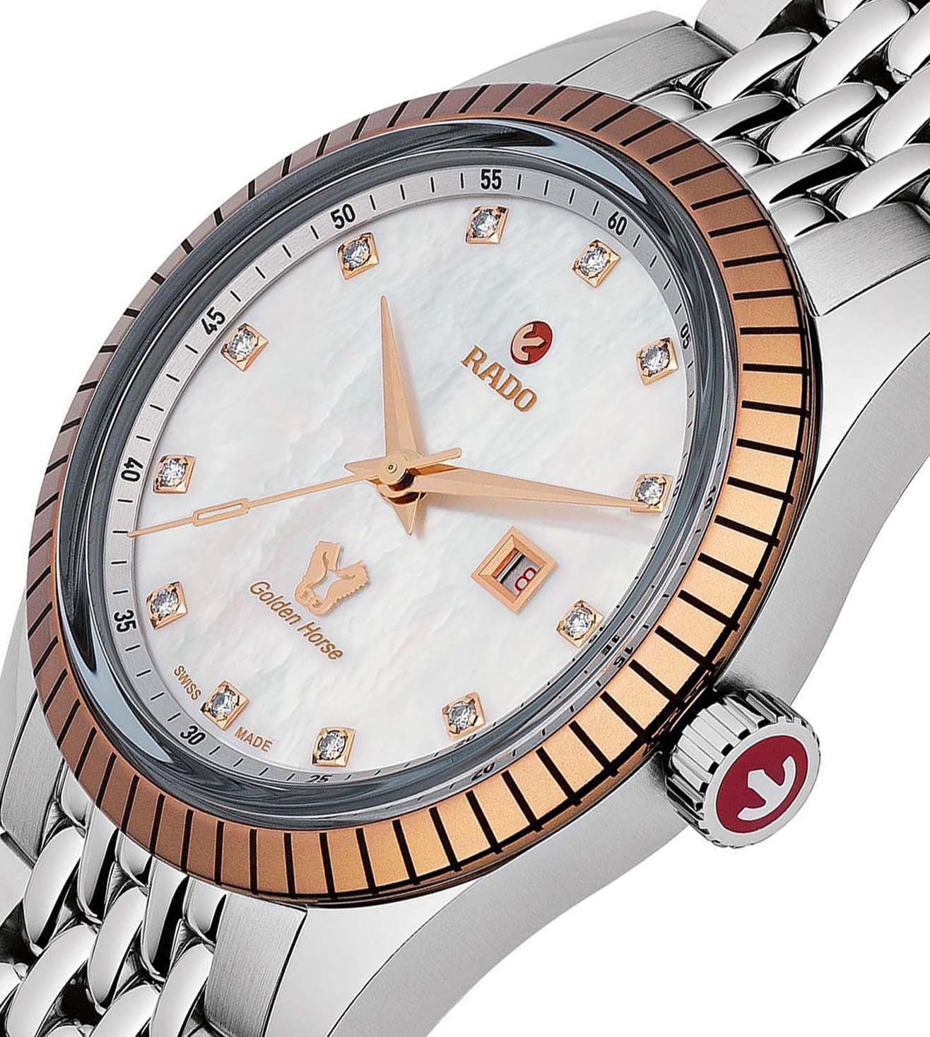 RADO Hyper Chrome Classic Automatic Diamonds Watch for Women R33102903 - KRISHNA WATCH COMPANY
