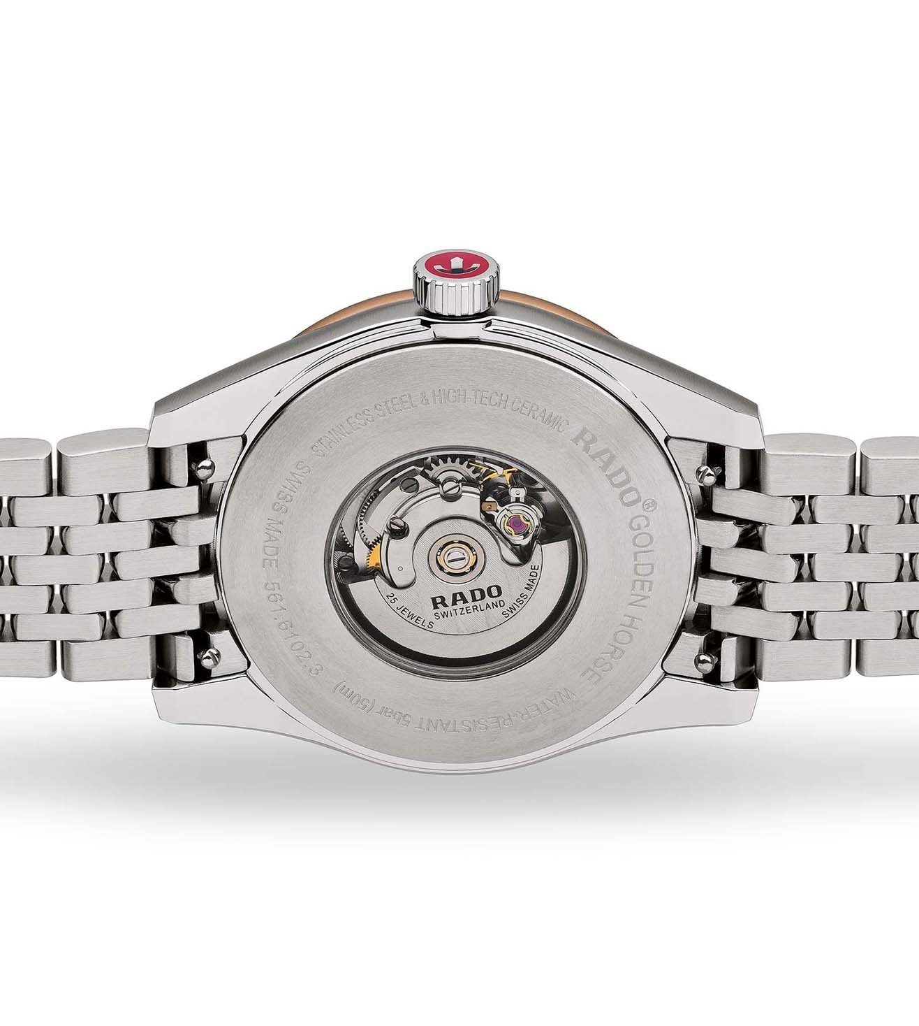 RADO Hyper Chrome Classic Automatic Diamonds Watch for Women R33102903 - KRISHNA WATCH COMPANY