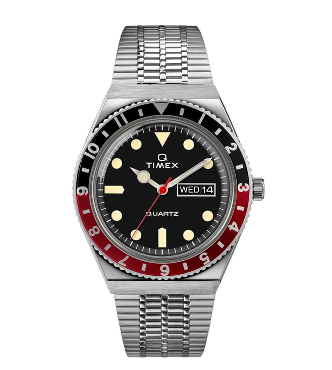 Timex Q Timex Reissue Day-Date 38mm Stainless Steel Band TW2U61300 - KRISHNA WATCH COMPANY