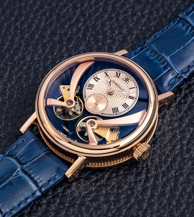 EARNSHAW Beaufort Anatolia men Automatic Open Heart Skeleton Watch - KRISHNA WATCH COMPANY