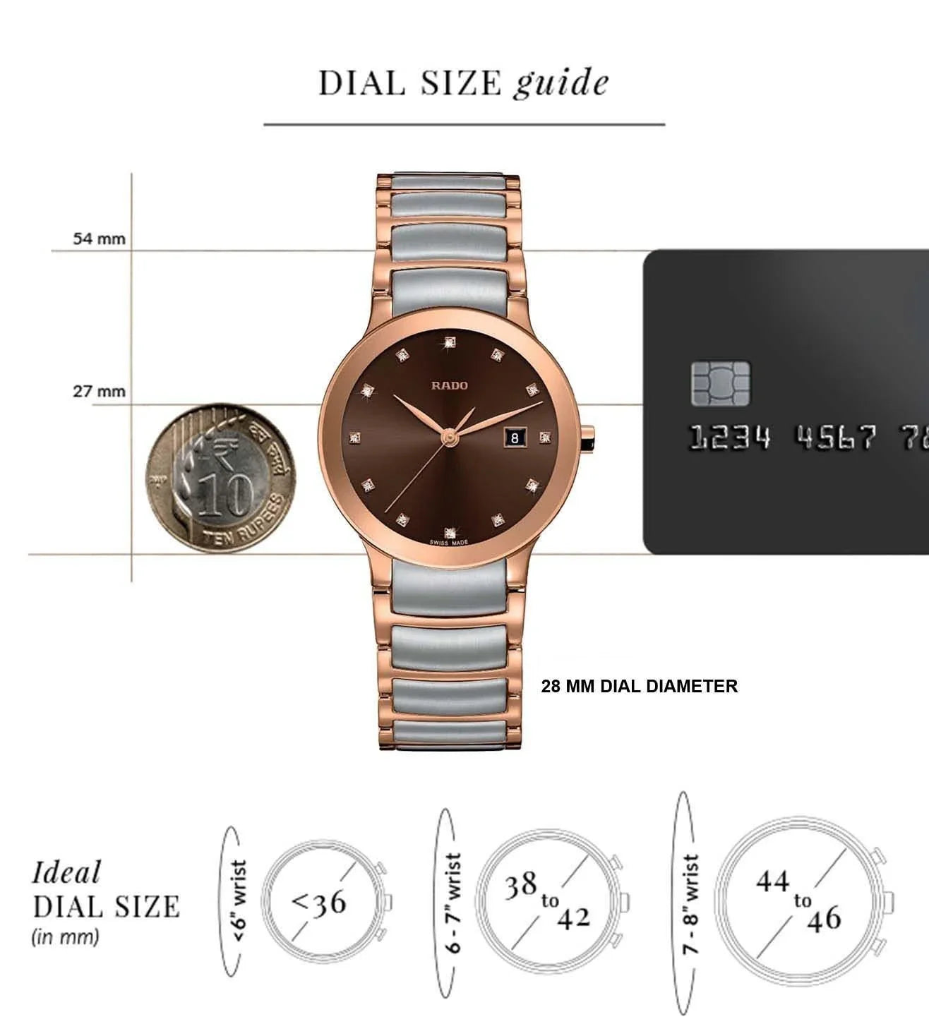 RADO Centrix Quartz Multifunction Women - R30555723 - KRISHNA WATCH COMPANY
