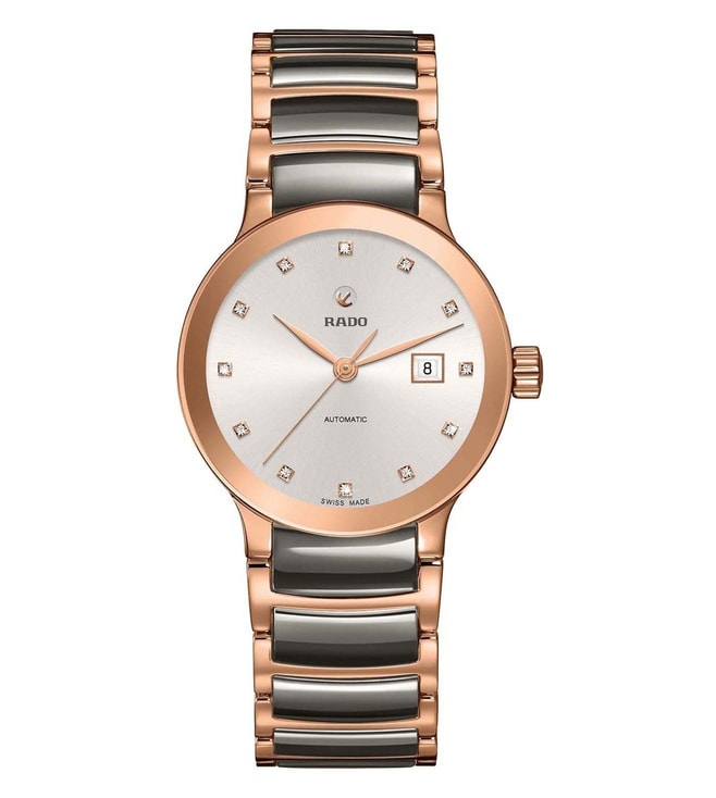 RADO Centrix Automatic Diamonds Watch for Women R30183762 - KRISHNA WATCH COMPANY