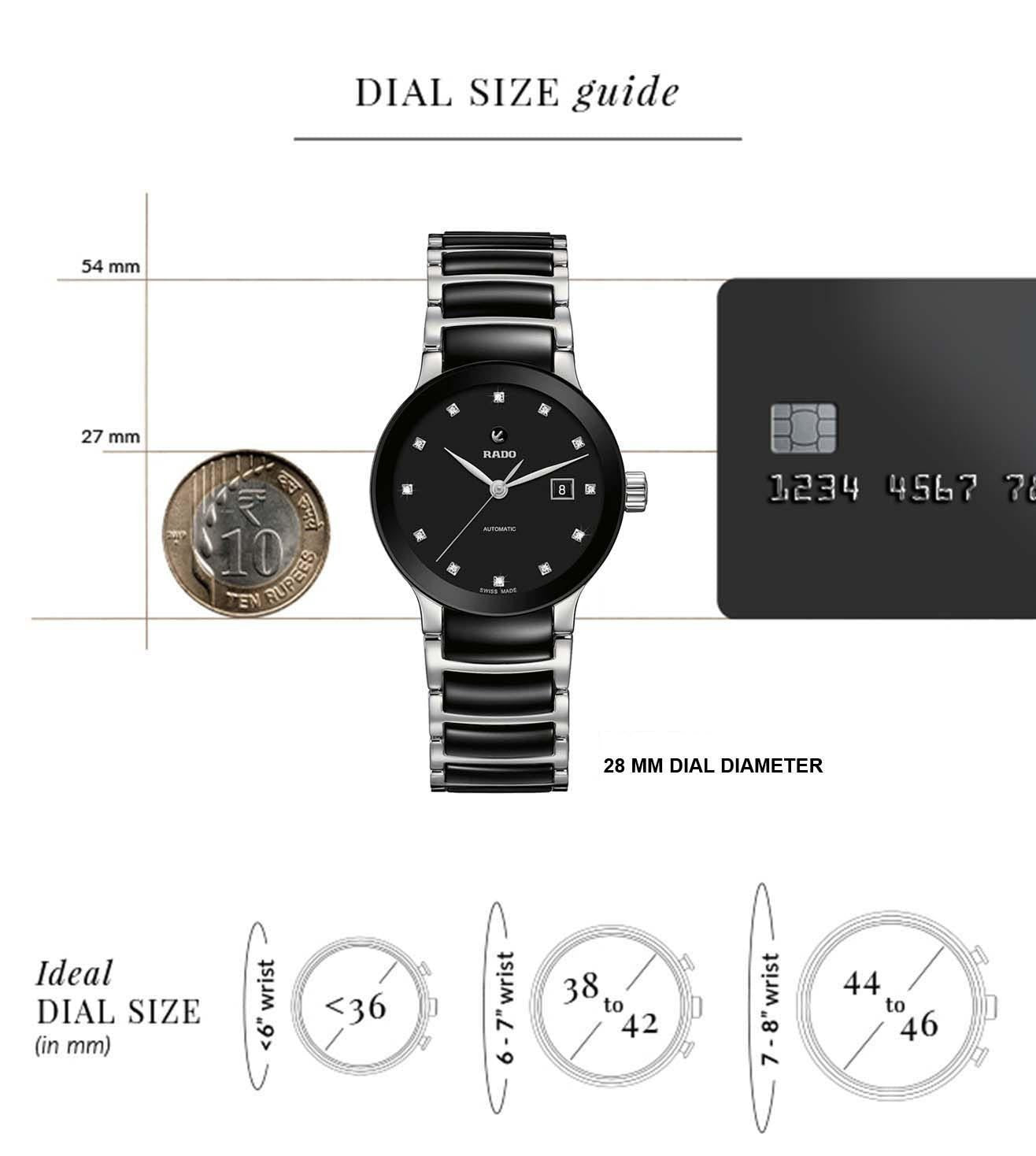 RADO CENTRIX AUTOMATIC DIAMONDS R30009752 - KRISHNA WATCH COMPANY
