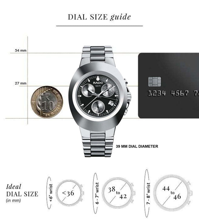 RADO New Original Chronograph R12638163 - KRISHNA WATCH COMPANY