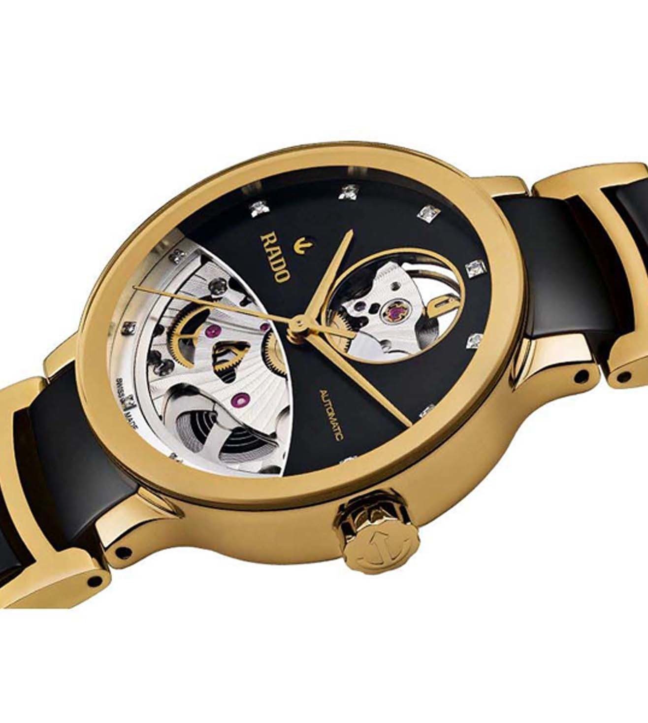 RADO CENTRIX AUTOMATIC DIAMONDS OPEN HEART for Women R30246712 - KRISHNA WATCH COMPANY