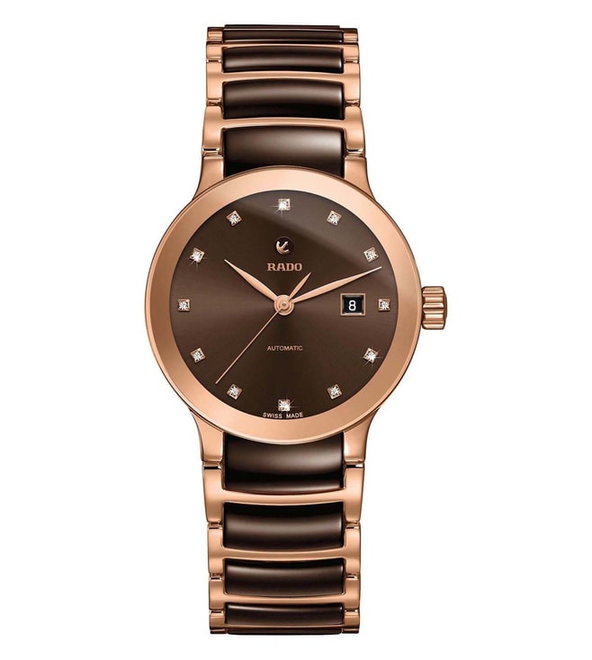 RADO CENTRIX AUTOMATIC DIAMONDS Watch for Women R30183752 - KRISHNA WATCH COMPANY