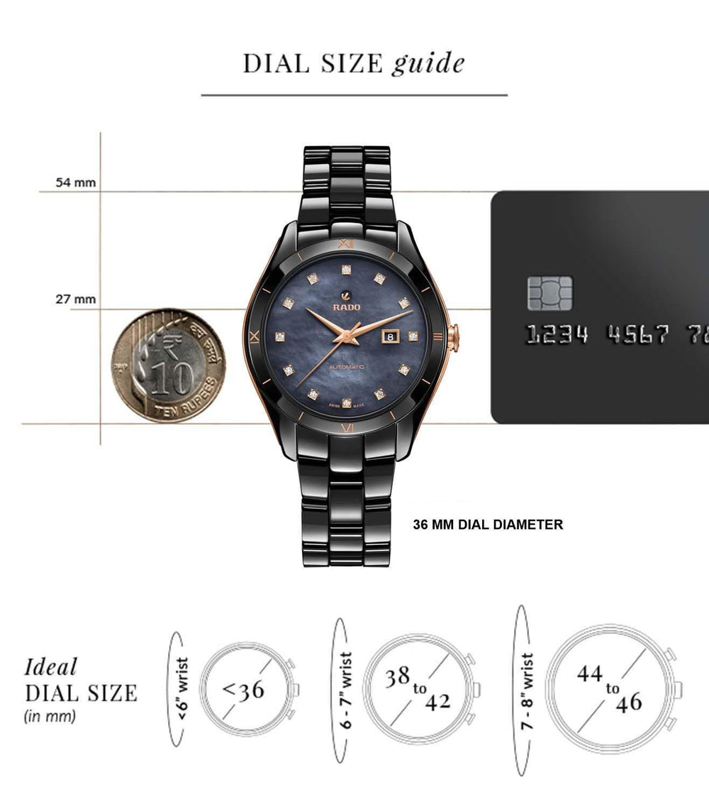 RADO HyperChrome Automatic Diamonds R32044902 - KRISHNA WATCH COMPANY