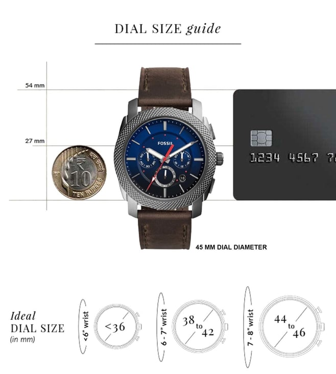 Fossil Machine Chronograph Watch for Men FS5388 - KRISHNA WATCH COMPANY