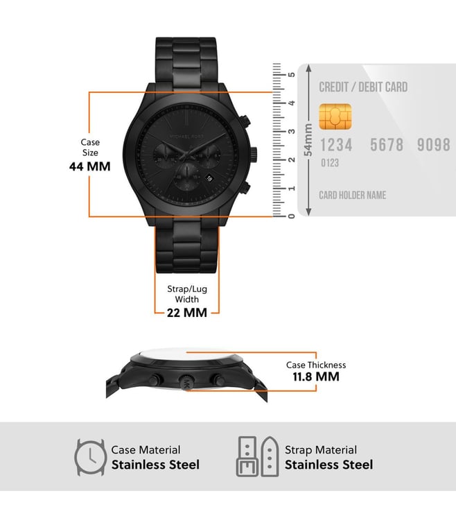 MICHAEL Michael Kors Slim Runway Chronograph Watch for Men MK8919 - KRISHNA WATCH COMPANY