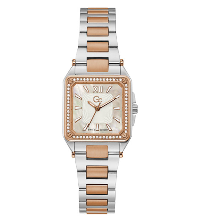 GC Quartz Analog White Square Women's Y85002L1MF - KRISHNA WATCH COMPANY