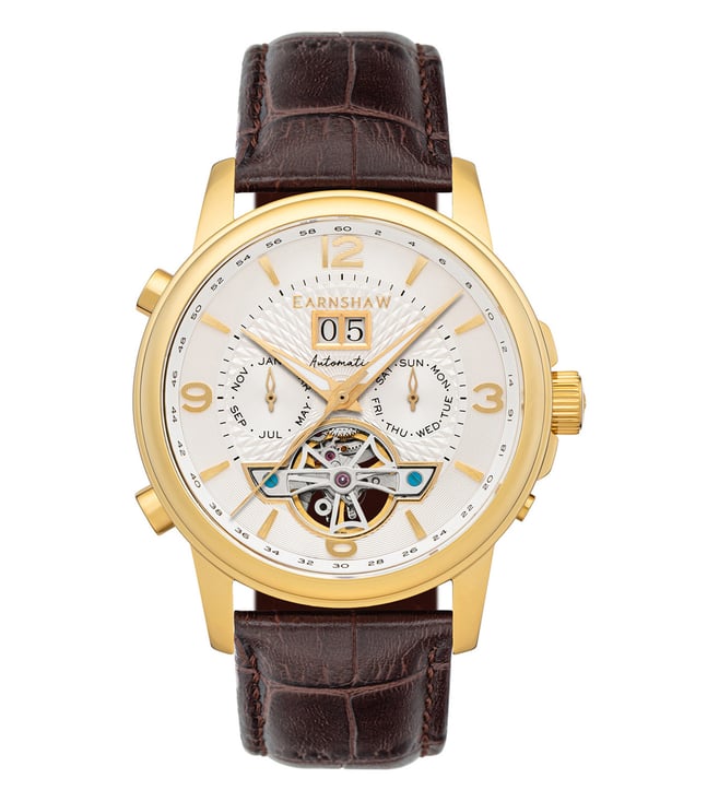 EARNSHAW Marylebone Grand Open Heart Multifunction Watch for Men ES-8177-08 - KRISHNA WATCH COMPANY