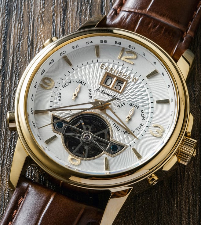 EARNSHAW Marylebone Grand Open Heart Multifunction Watch for Men ES-8177-08 - KRISHNA WATCH COMPANY
