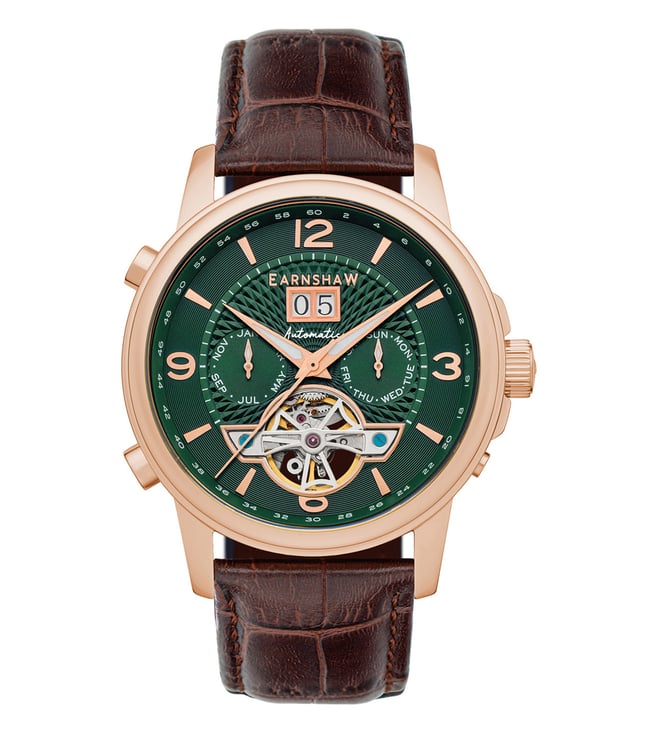 EARNSHAW Marylebone Automatic Skeleton Grand Open Heart Watch for Men ES-8177-0A - KRISHNA WATCH COMPANY