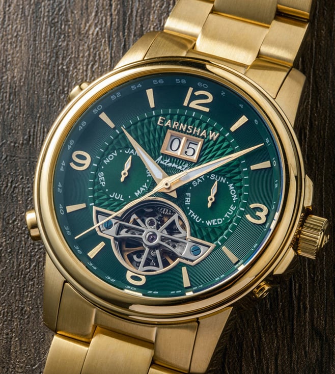 EARNSHAW Marylebone Automatic Skeleton Grand Open Heart Watch for Men ES-8177-88 - KRISHNA WATCH COMPANY