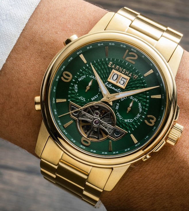 EARNSHAW Marylebone Automatic Skeleton Grand Open Heart Watch for Men ES-8177-88 - KRISHNA WATCH COMPANY