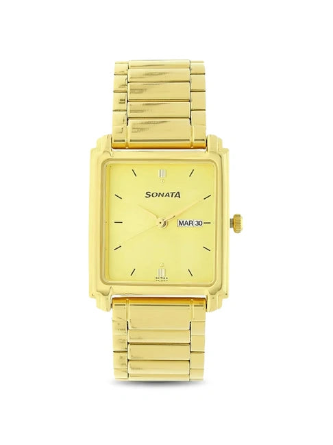 Sonata Analog Watch for Men NP7053YM05 - KRISHNA WATCH COMPANY