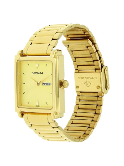 Sonata Analog Watch for Men NP7053YM05 - KRISHNA WATCH COMPANY