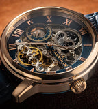 EARNSHAW Longitude Automatic Skeleton Moonphase Dual Time Watch For Men ES-8006-0A - KRISHNA WATCH COMPANY