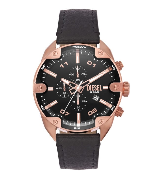 Diesel Spiked Chronograph Analog Watch for Men DZ4607 - KRISHNA WATCH COMPANY