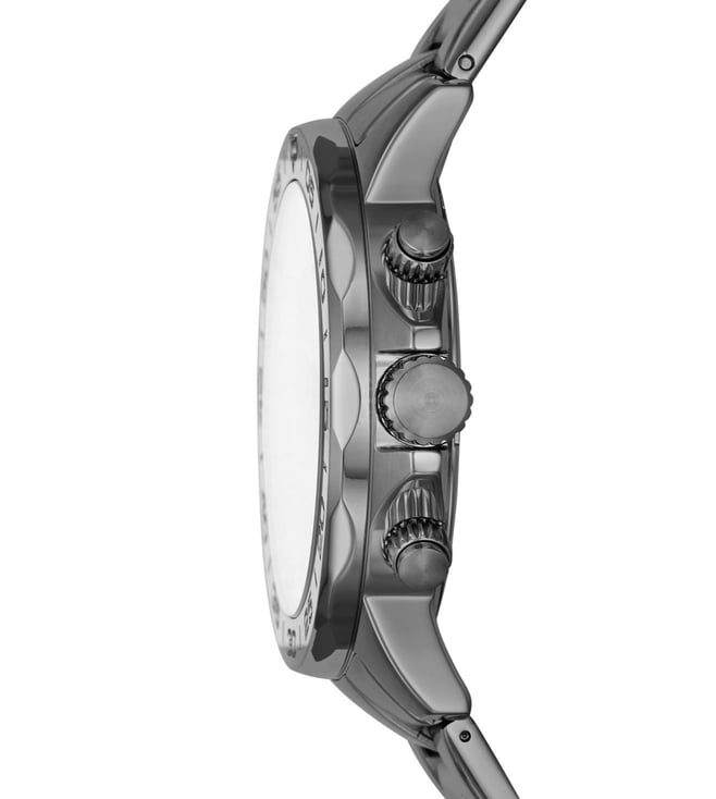 FOSSIL Bannon Multifunction Smoke Stainless Steel Watch - BQ2491 - KRISHNA WATCH COMPANY