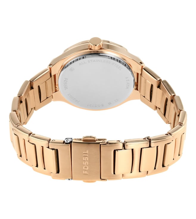 Eevie Multifunction Rose Gold Stainless Steel Watch BQ3721 - KRISHNA WATCH COMPANY
