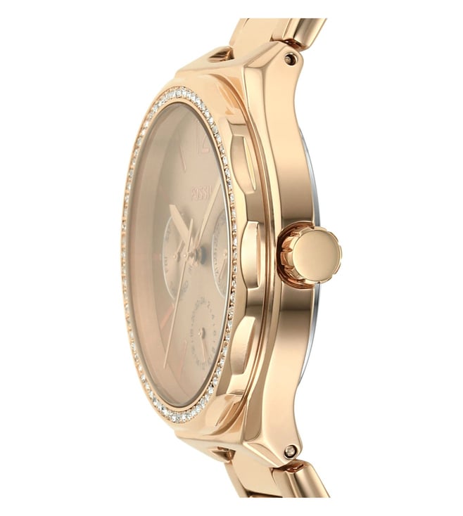 Eevie Multifunction Rose Gold Stainless Steel Watch BQ3721 - KRISHNA WATCH COMPANY