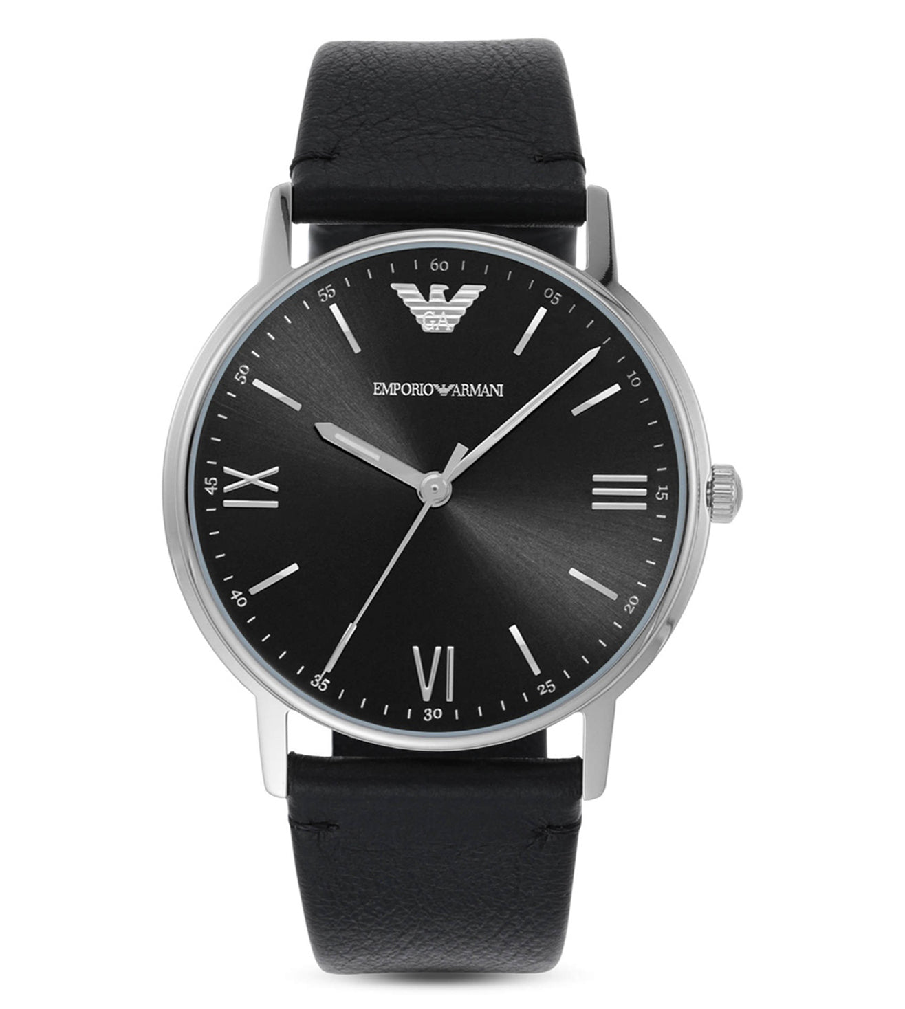 Emporio armani Men Kappa Round Black Watches AR11013 - KRISHNA WATCH COMPANY