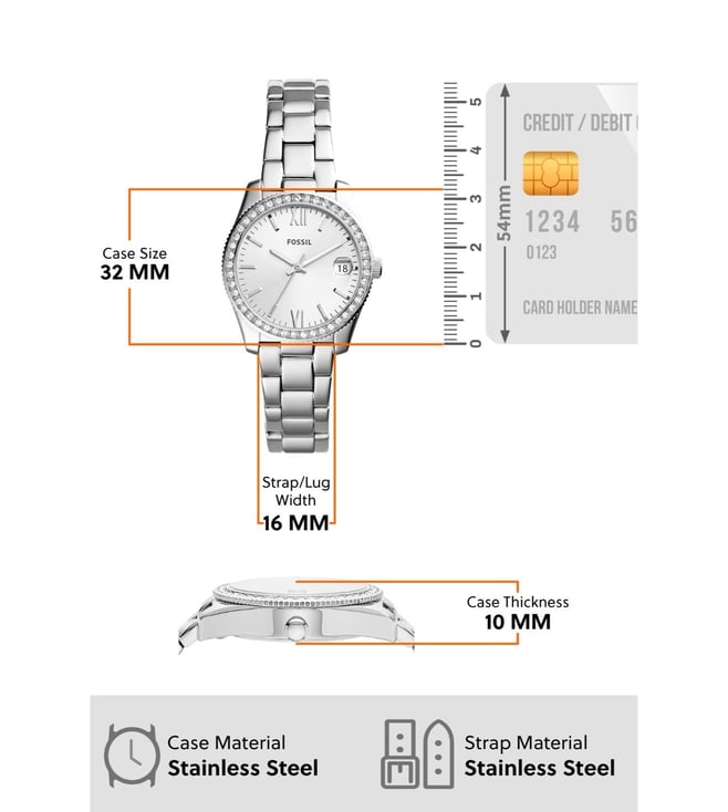 Fossil Scarlette Analog Watch for Women ES4317 - KRISHNA WATCH COMPANY