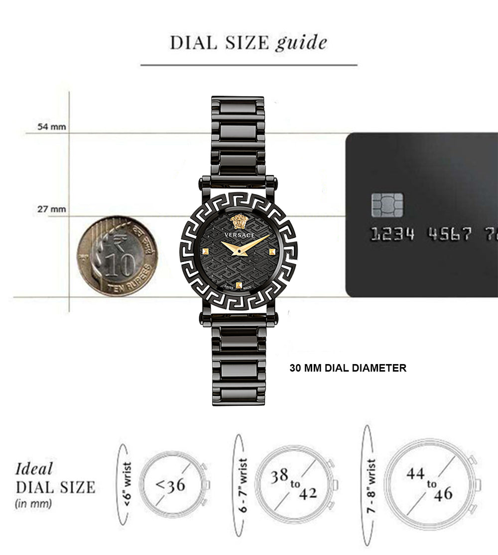 VERSACE VE2Q00522 Greca Glam Watch for Women - KRISHNA WATCH COMPANY