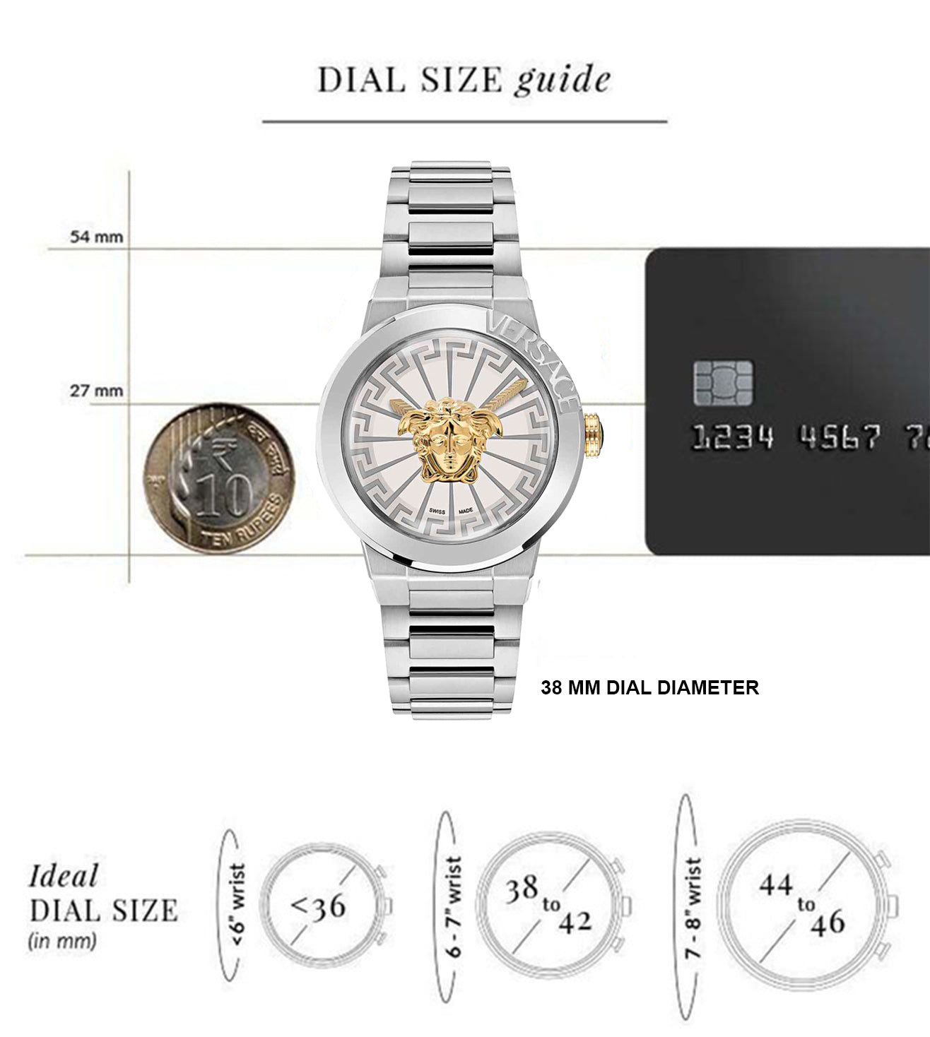 VERSACE VE3F00322 Medusa Infinite Watch for Women - KRISHNA WATCH COMPANY