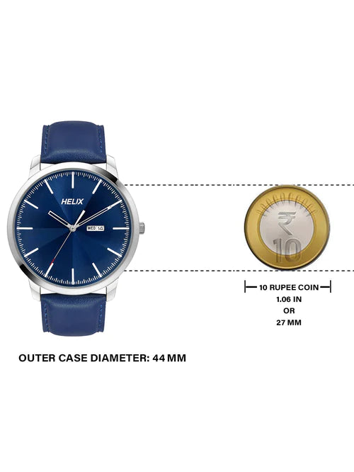 helix Analog Blue Dial Men's Watch - TW039HG13 - KRISHNA WATCH COMPANY