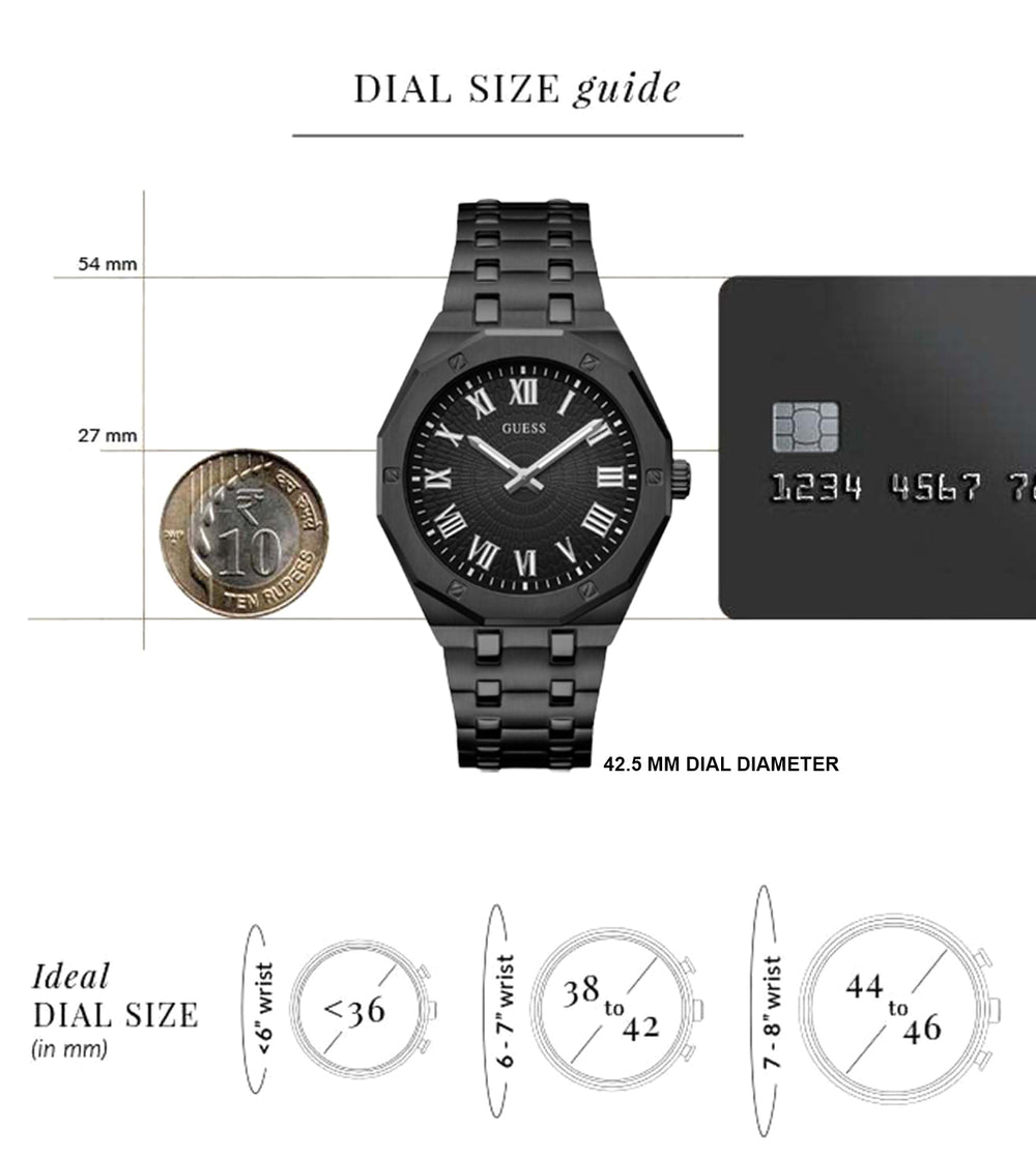 GUESS GW0575G3 Asset Analog Watch for Men - KRISHNA WATCH COMPANY