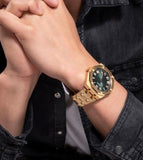 Guess astrological Men's Gold Tone Analog Watch - GW0575G2 - KRISHNA WATCH COMPANY