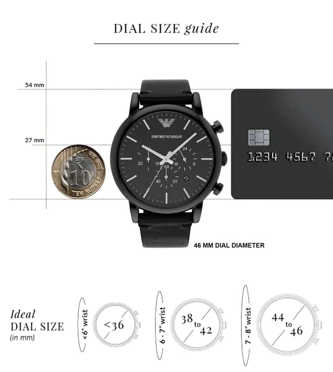 Emporio Armani Chronograph Watch for Men AR1918 - KRISHNA WATCH COMPANY
