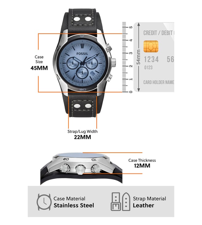 Fossil Coachman Chronograph Watch for Men CH2564 - KRISHNA WATCH COMPANY
