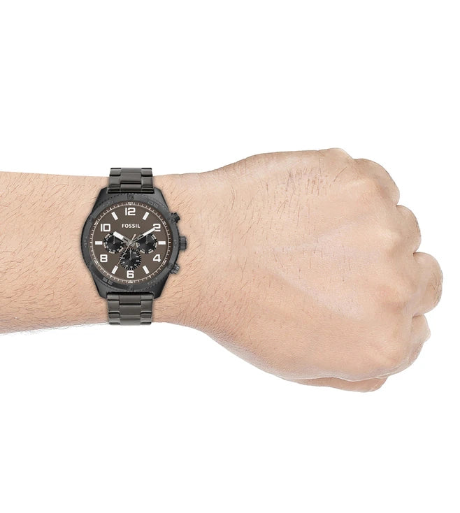 Brox Multifunction Smoke Stainless Steel Watch BQ2533 - KRISHNA WATCH COMPANY