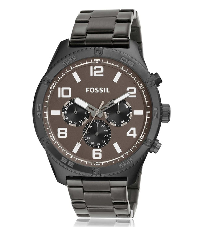 Brox Multifunction Smoke Stainless Steel Watch BQ2533 - KRISHNA WATCH COMPANY