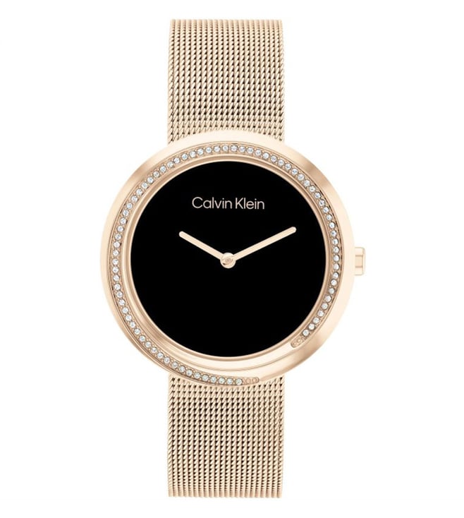 CALVIN KLEIN Twisted Bezel Analog Watch For Women 25200151