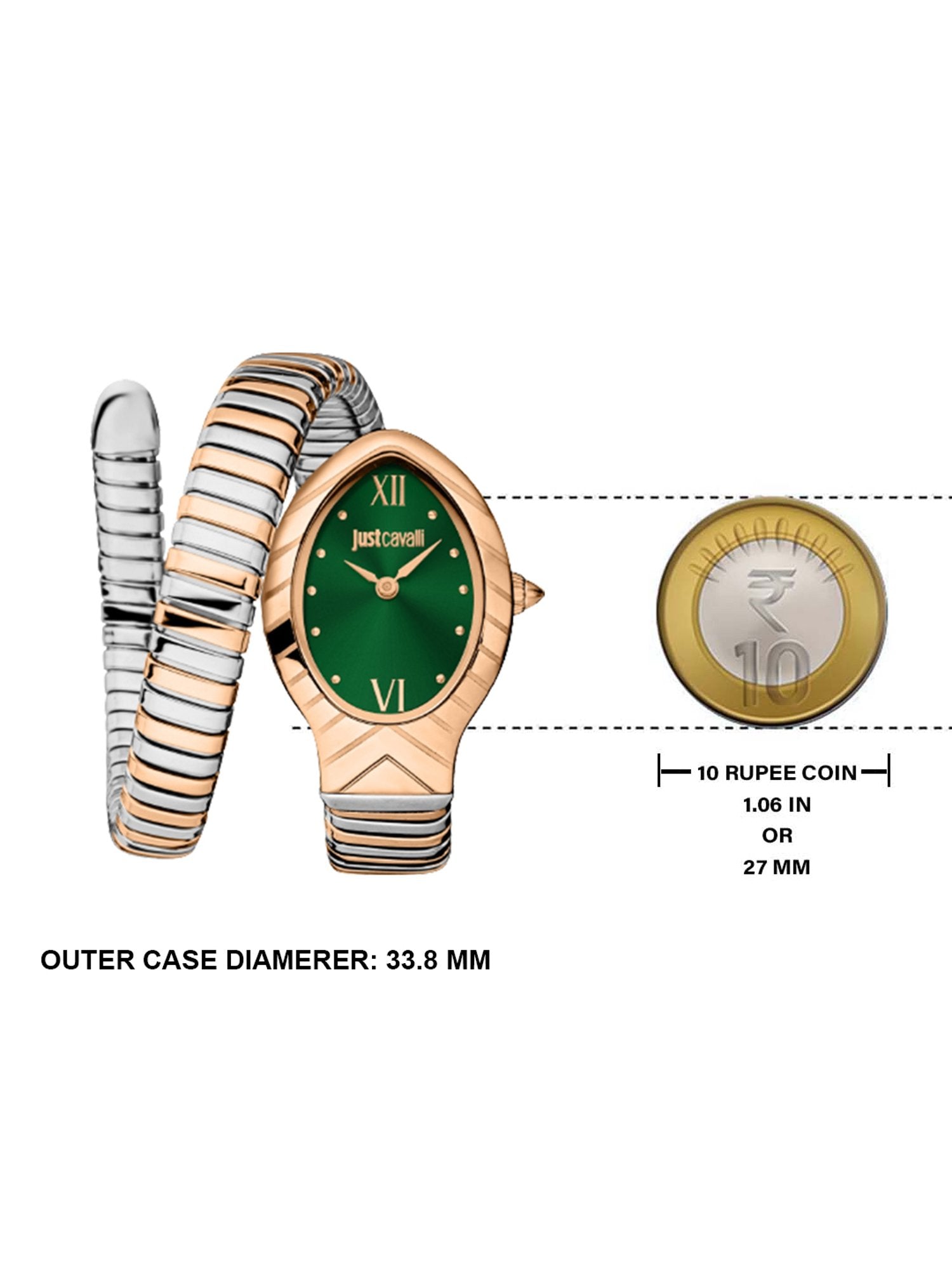 Just Cavalli Classico Corto Watch for Women JC1L247M0075 - KRISHNA WATCH COMPANY