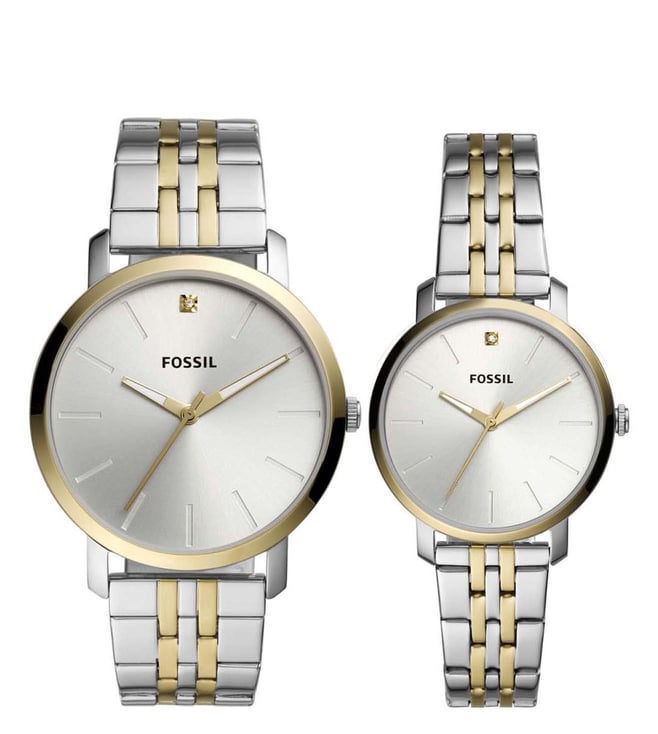 Fossil Lux Luther Watch Set for Couples BQ2467SET - KRISHNA WATCH COMPANY