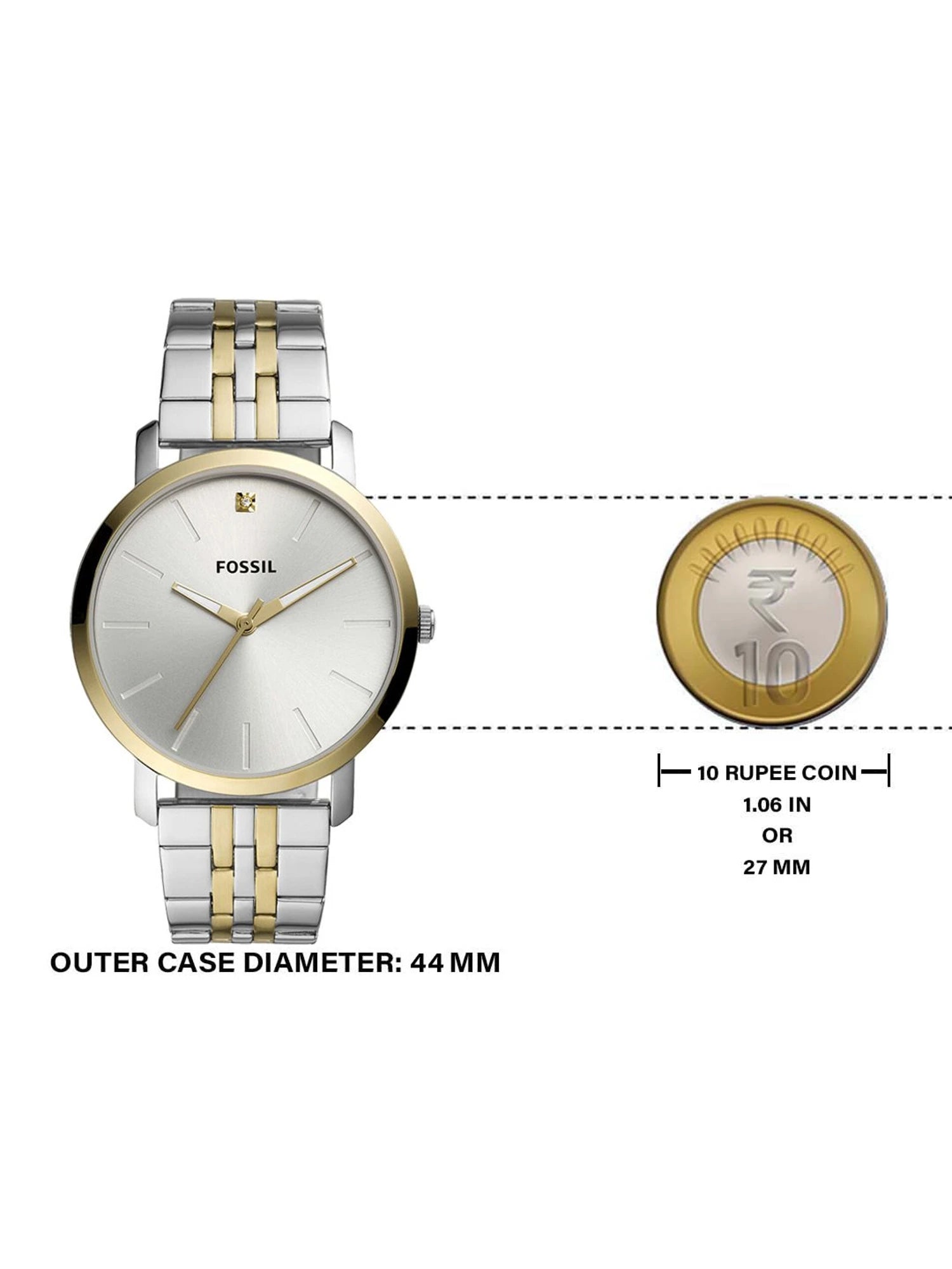 Fossil Lux Luther Watch Set for Couples BQ2467SET - KRISHNA WATCH COMPANY