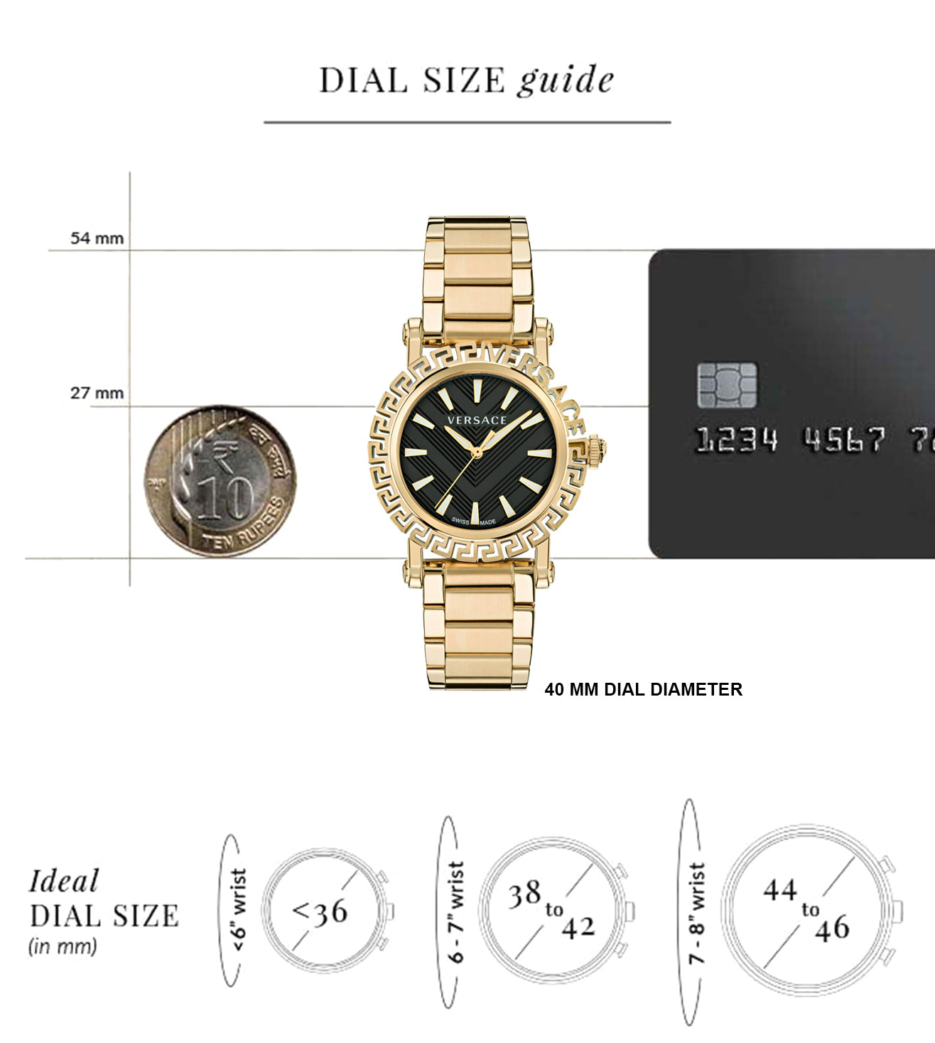 Versace Analog Watch for Men - VE6D00323 - KRISHNA WATCH COMPANY