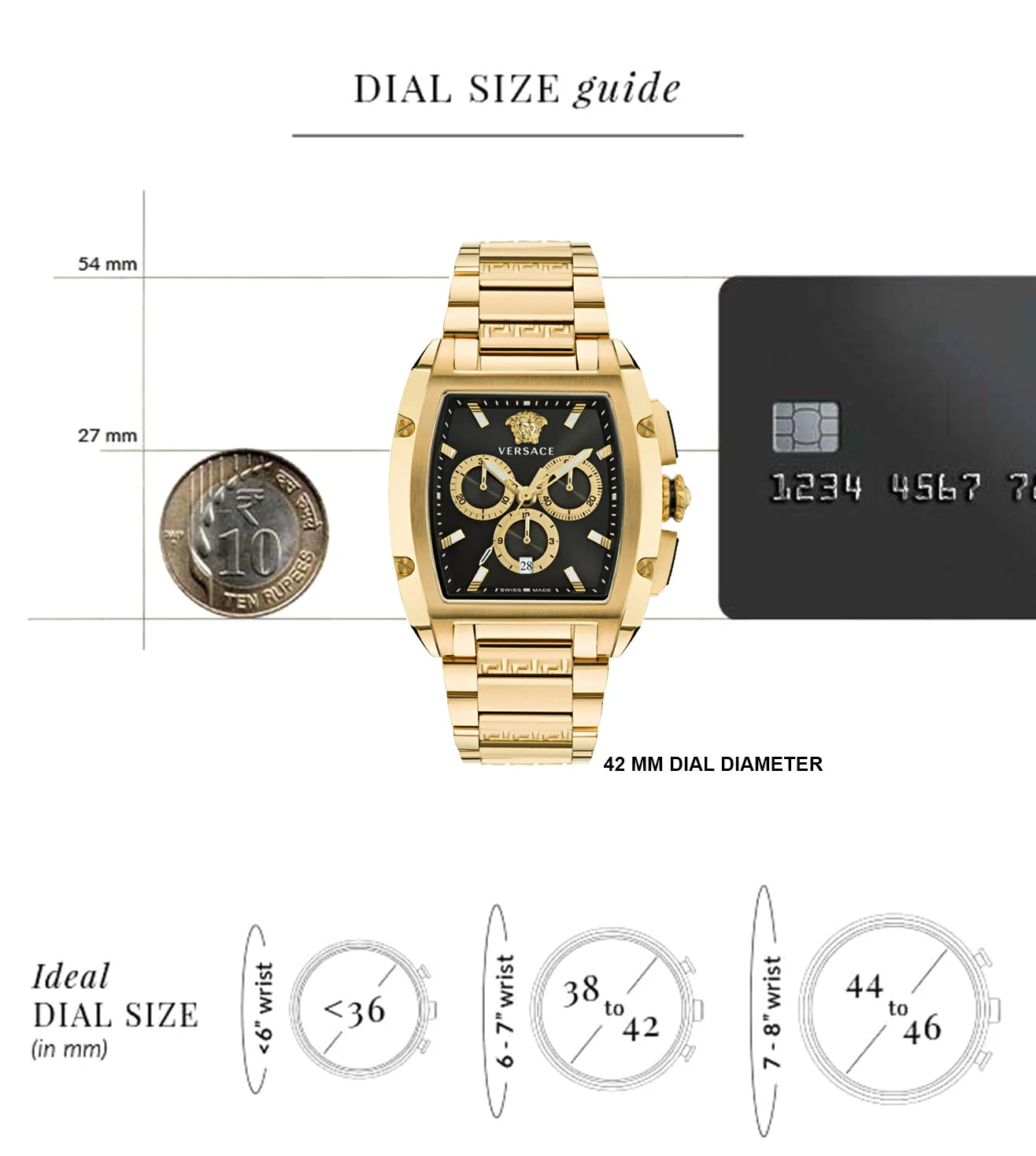 VERSACE VE6H00523 Chronograph Watch for Men - KRISHNA WATCH COMPANY