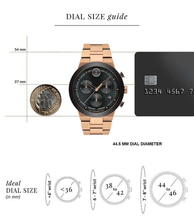 Movado Bold Chronograph Watch for Men - 3600898 - KRISHNA WATCH COMPANY