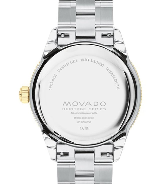 Movado Heritage Series Men Green Analog Stainless Steel Watch 3650127 - KRISHNA WATCH COMPANY