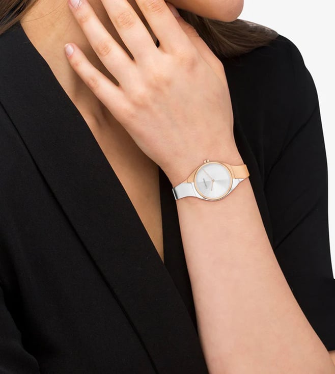 Calvin Klein Women's Silver Analog Stainless Steel Watch 25200237 - KRISHNA WATCH COMPANY